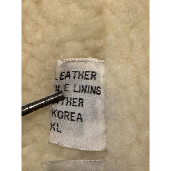 XL Vintage Chess King Sherpa Lined Suede Western Cowboy Vest 70s Snap - Picture 7 of 12